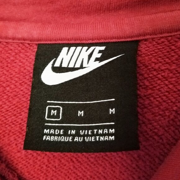 Nike Women's M Sportswear Essential Cropped Hoodie in Antique Rose Athleisure - Picture 8 of 16